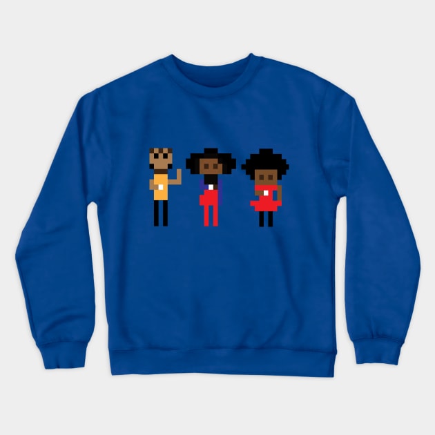 Black Nerds Crewneck Sweatshirt by gpam